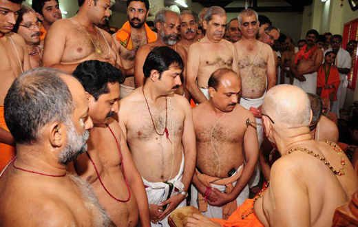 Taptha Mudradharan ceremony held at Sri Kashi Mutt, Konchady